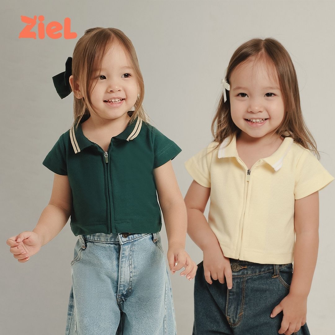 ZIEL KIDS - Belle Top Baju Anak Perempuan Atasan Pique Premium