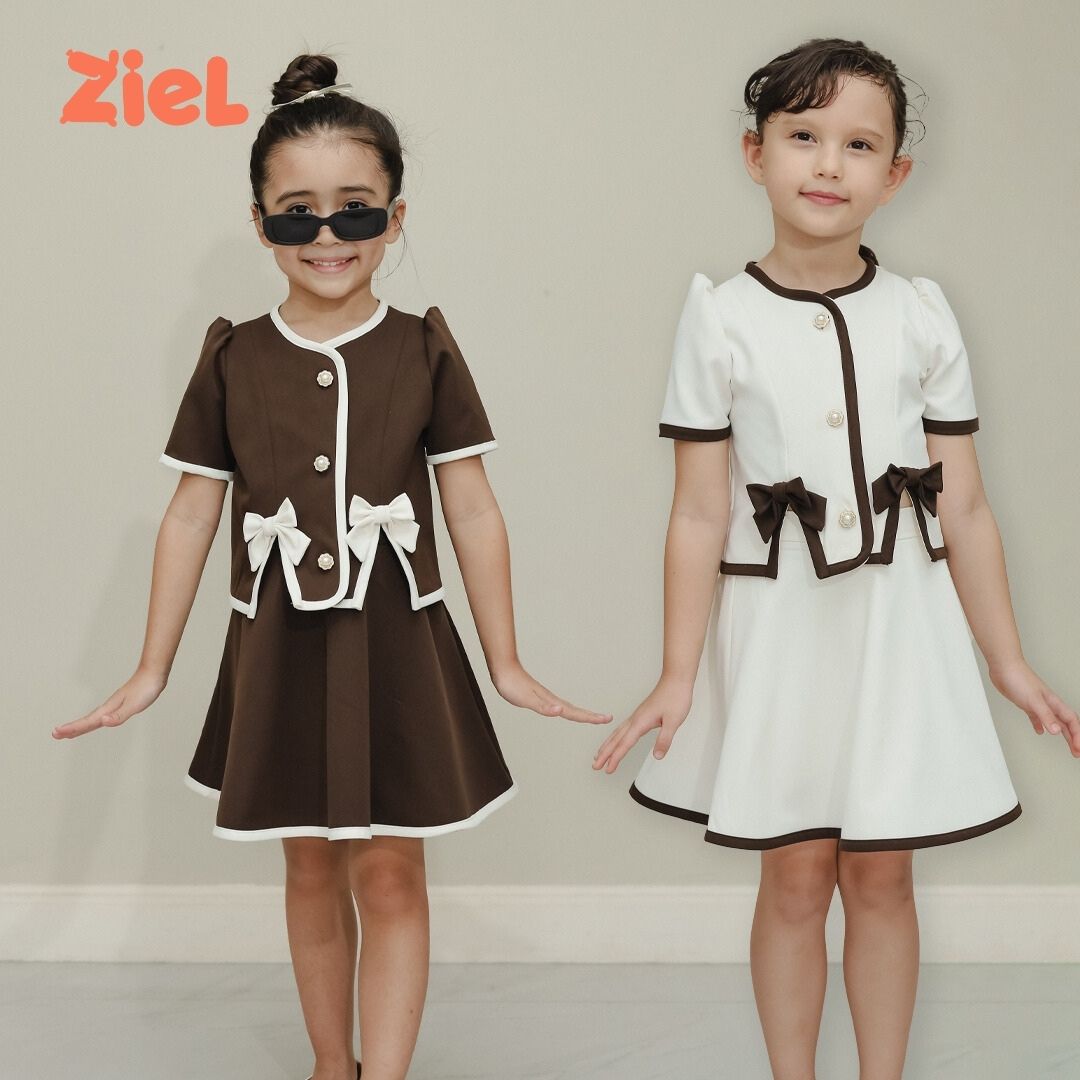 ZIEL KIDS - Melia Set Baju Anak Perempuan Setelan Atas Bawah Semiwool Premium