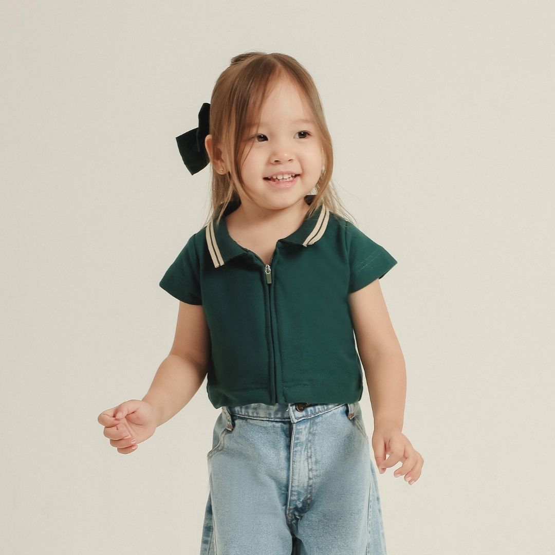 ZIEL KIDS - Belle Top Baju Anak Perempuan Atasan Pique Premium