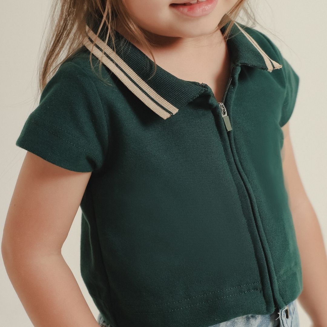 ZIEL KIDS - Belle Top Baju Anak Perempuan Atasan Pique Premium