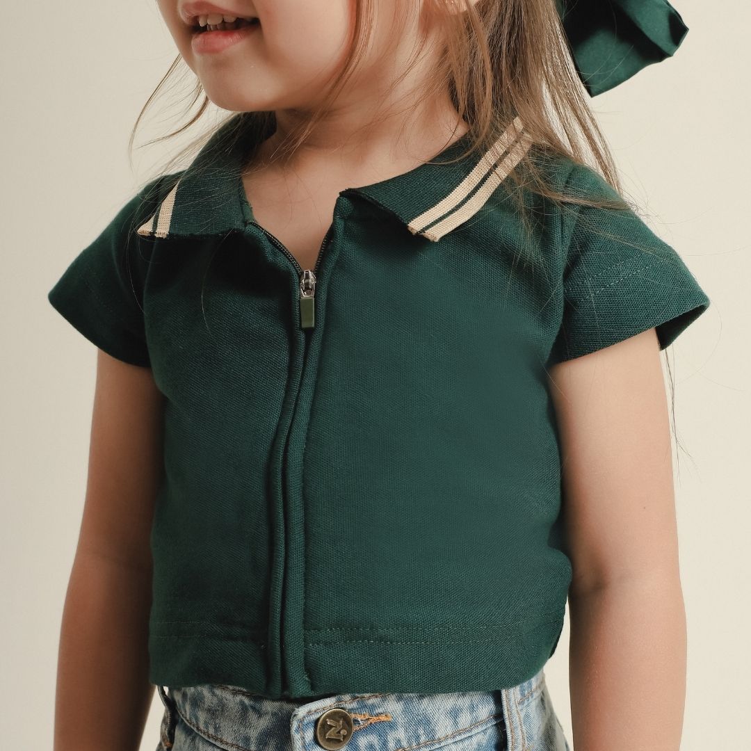 ZIEL KIDS - Belle Top Baju Anak Perempuan Atasan Pique Premium