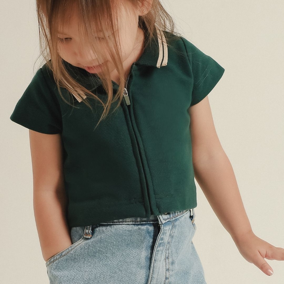 ZIEL KIDS - Belle Top Baju Anak Perempuan Atasan Pique Premium