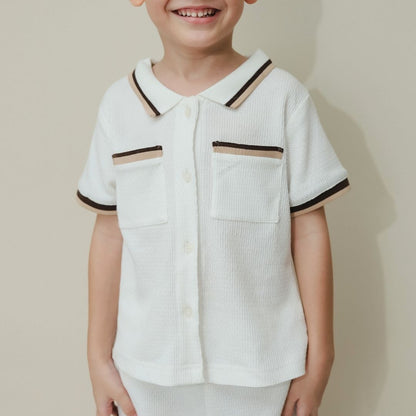 ZIEL KIDS - Jeno Set Baju Anak Laki-Laki Setelan Atas Bawah Knit Premium