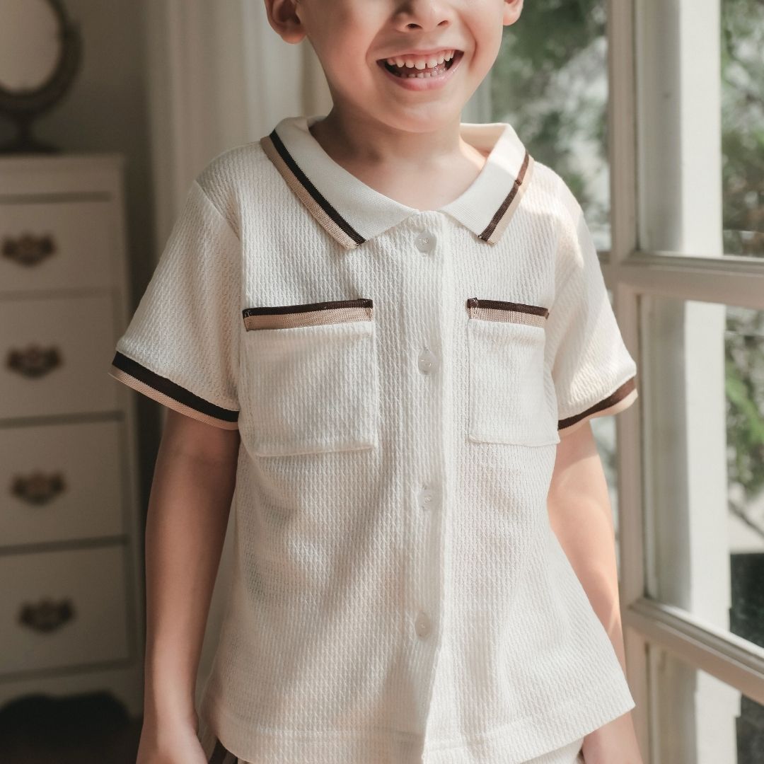 ZIEL KIDS - Jeno Set Baju Anak Laki-Laki Setelan Atas Bawah Knit Premium