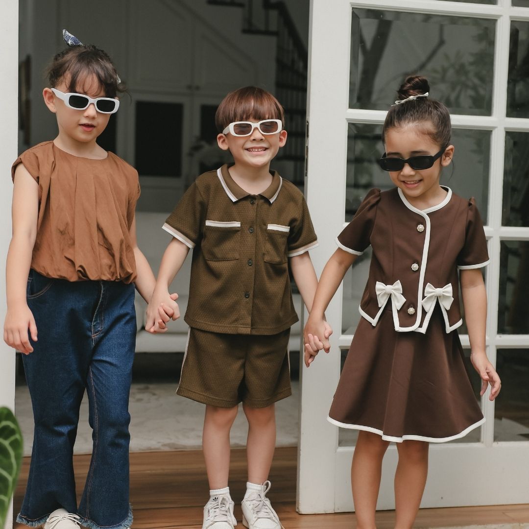 ZIEL KIDS - Jeno Set Baju Anak Laki-Laki Setelan Atas Bawah Knit Premium