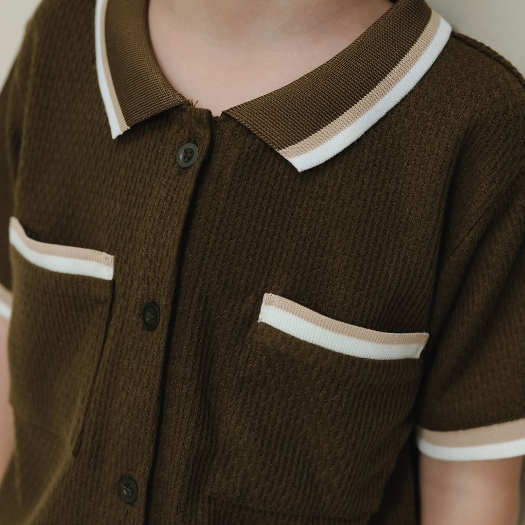 ZIEL KIDS - Jeno Set Baju Anak Laki-Laki Setelan Atas Bawah Knit Premium