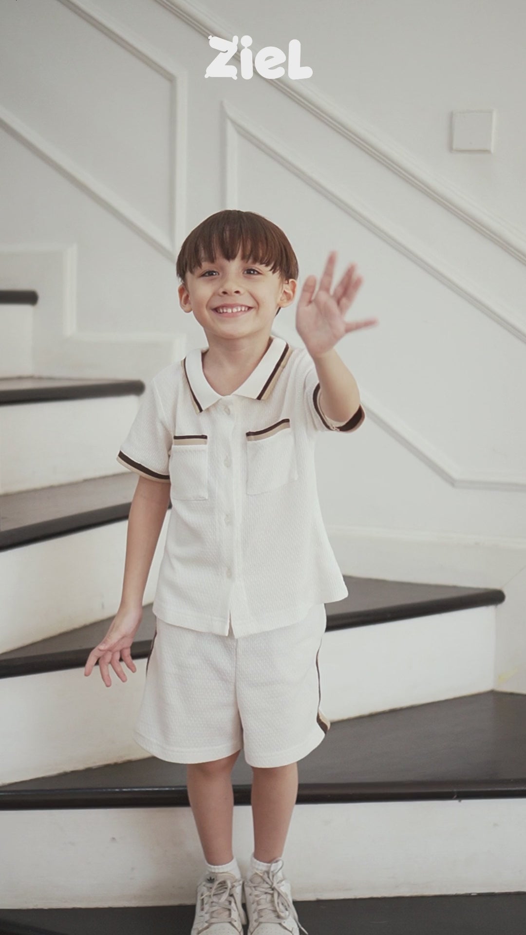 ZIEL KIDS - Jeno Set Baju Anak Laki-Laki Setelan Atas Bawah Knit Premium