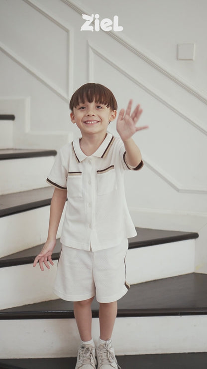 ZIEL KIDS - Jeno Set Baju Anak Laki-Laki Setelan Atas Bawah Knit Premium