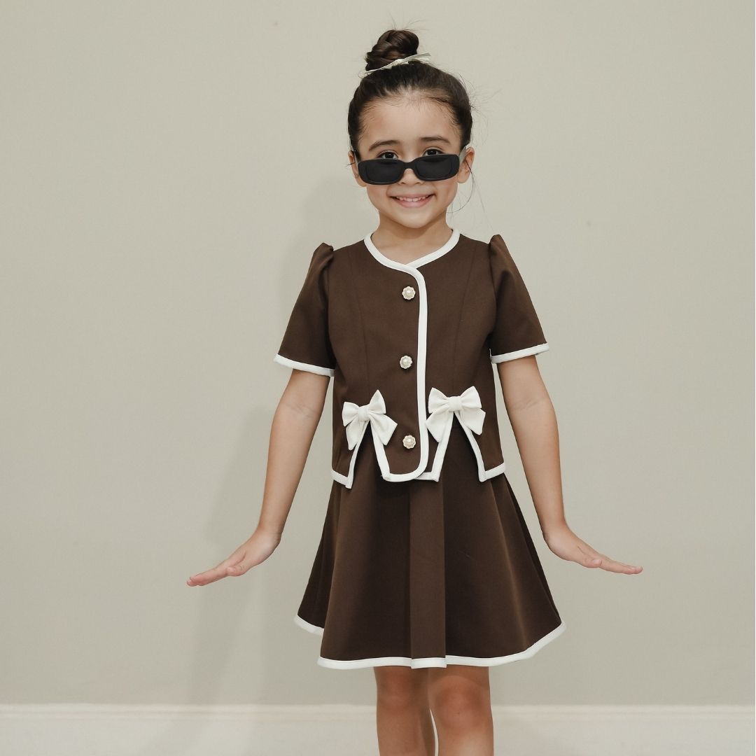ZIEL KIDS - Melia Set Baju Anak Perempuan Setelan Atas Bawah Semiwool Premium