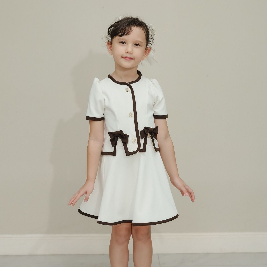 ZIEL KIDS - Melia Set Baju Anak Perempuan Setelan Atas Bawah Semiwool Premium