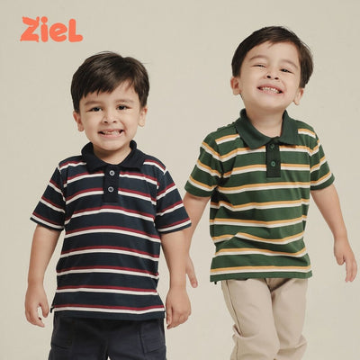 ZIEL KIDS - Larry Top Baju Anak Laki-Laki Atasan Katun Combed Premium