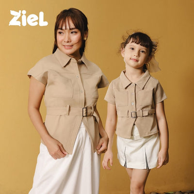 ZIEL KIDS - Zenya Top Baju Anak Perempuan Atasan Premium Girls & Mom