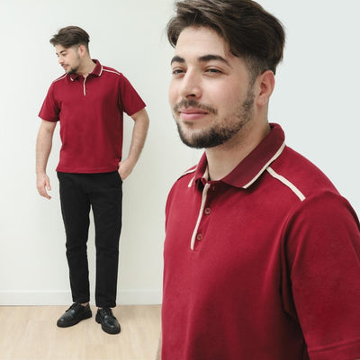 ZIEL KIDS - Alder Top Polo Shirt Atasan Katun Premium Couple Dad & Boy