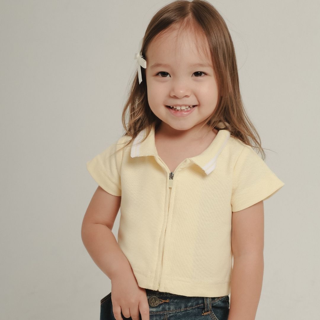 ZIEL KIDS - Belle Top Baju Anak Perempuan Atasan Pique Premium