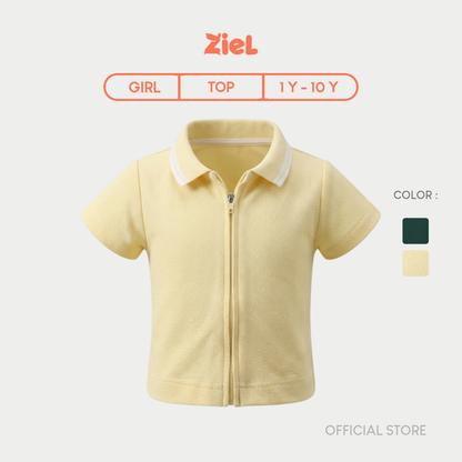 ZIEL KIDS - Belle Top Baju Anak Perempuan Atasan Pique Premium