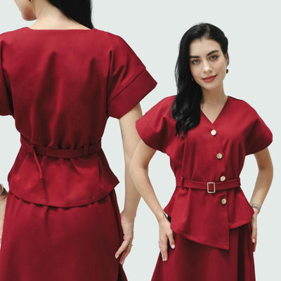 ZIEL KIDS - Carla Set & Dress Terusan Semiwool Premium Couple Mom & Girl