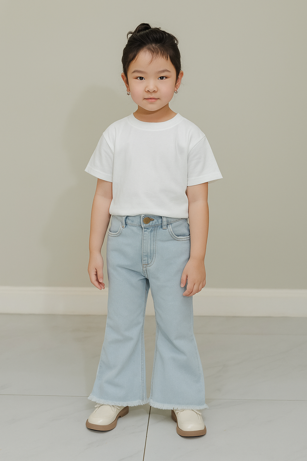 ZIEL KIDS - Cassey Pants Celana Anak Perempuan Bawahan Jeans Denim