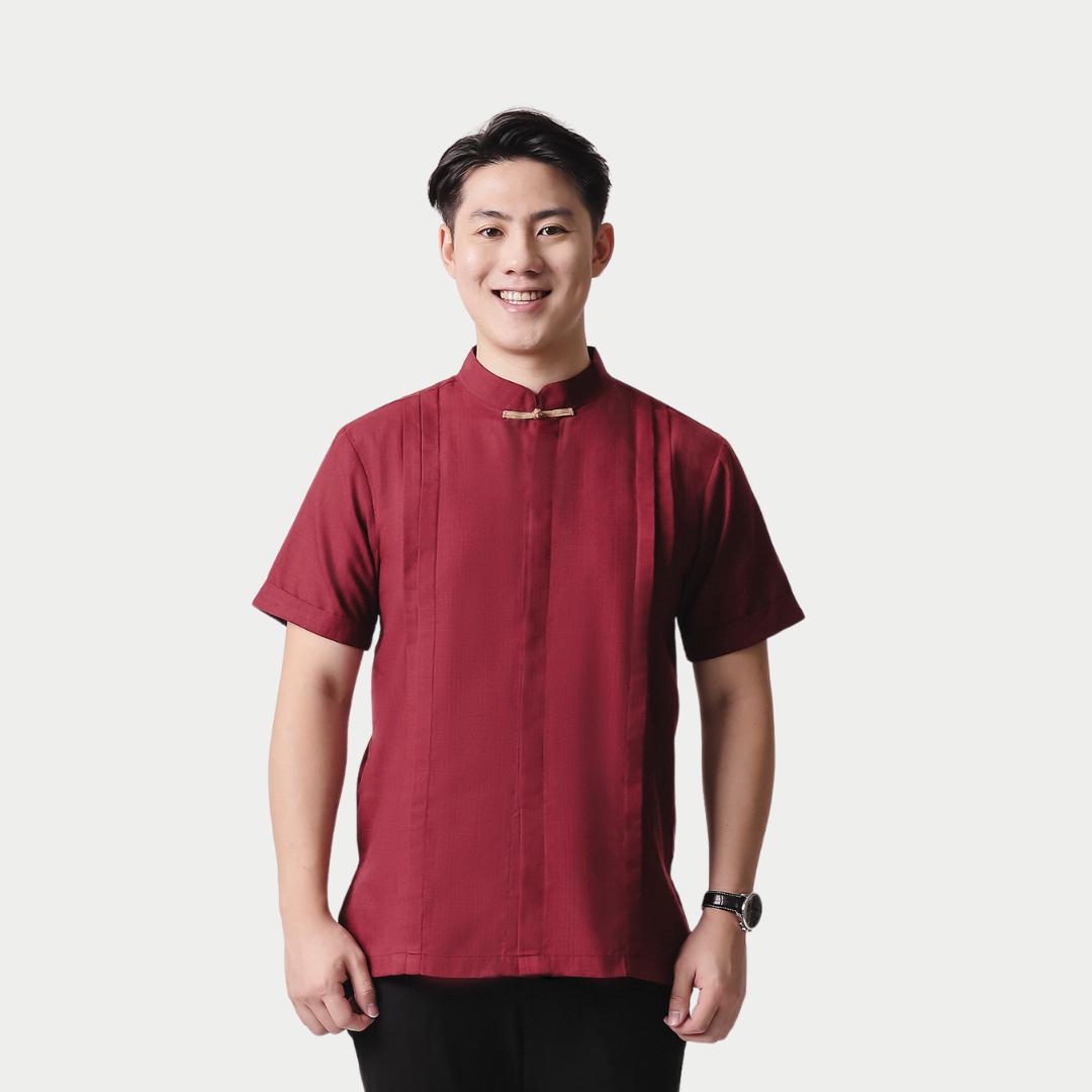 ⁠ZIEL KIDS - Chenle Cheongsam | CNY 2026 | Atasan Qipao Cotton Premium | Couple  Dad & Boy