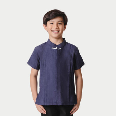 ⁠ZIEL KIDS - Chenle Cheongsam | CNY 2026 | Atasan Qipao Cotton Premium | Couple  Dad & Boy