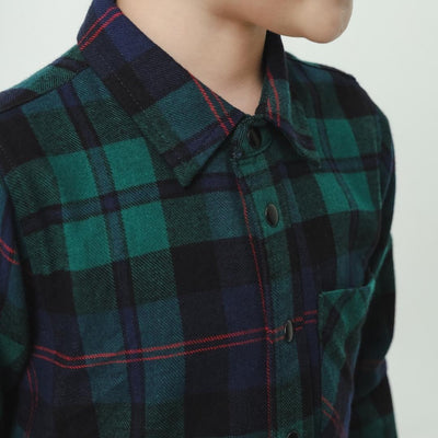 ZIEL KIDS - Clement Top Kemeja Flannel Premium Couple Dad & Boy