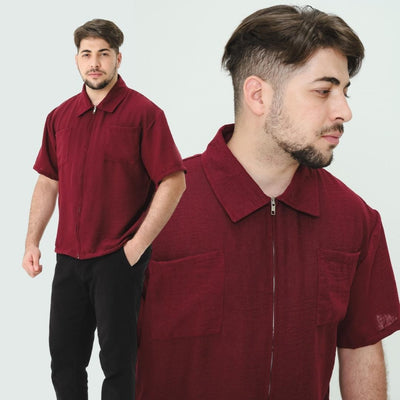 ZIEL KIDS - Cosmo Top Atasan Linen Crincle Premium Couple Dad & Boy