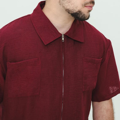 ZIEL KIDS - Cosmo Top Atasan Linen Crincle Premium Couple Dad & Boy