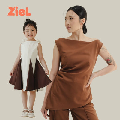 ZIEL x VERENA - Hayami Top Atasan Semiwool Premium Couple Mom & Girl