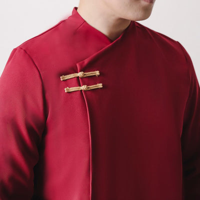 ⁠ZIEL KIDS - Hao Cheongsam | CNY 2026 | Atasan Qipao Semiwool Premium | Couple Dad & Boy