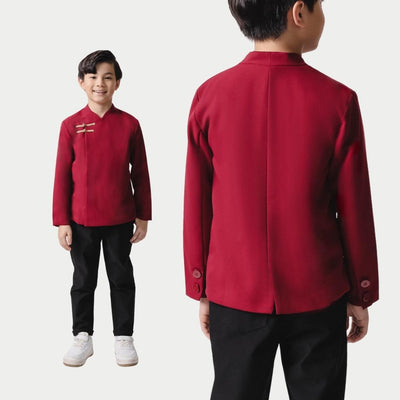 ⁠ZIEL KIDS - Hao Cheongsam | CNY 2026 | Atasan Qipao Semiwool Premium | Couple Dad & Boy