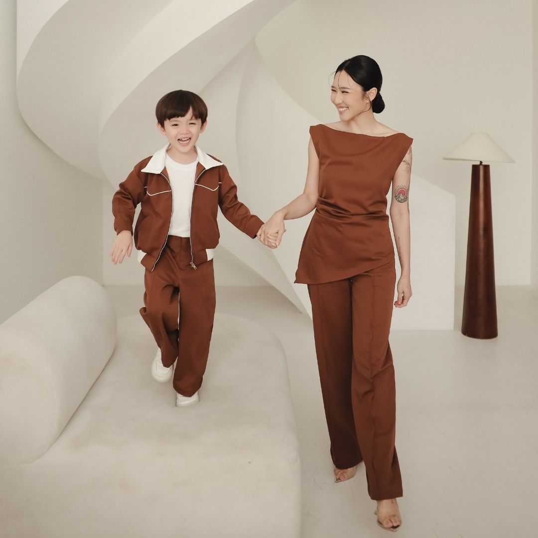 ZIEL x VERENA - Hayami Pants Bawahan Semiwool Premium  Couple Mom & Boy