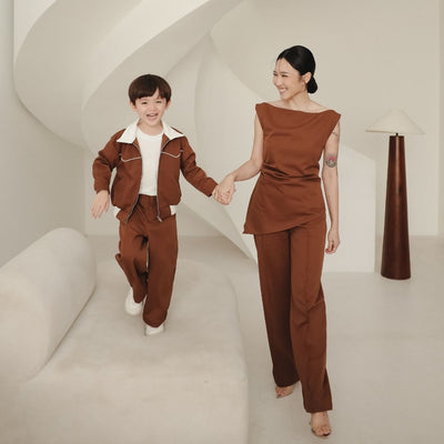 ZIEL x VERENA - Hayami Pants Bawahan Semiwool Premium  Couple Mom & Boy