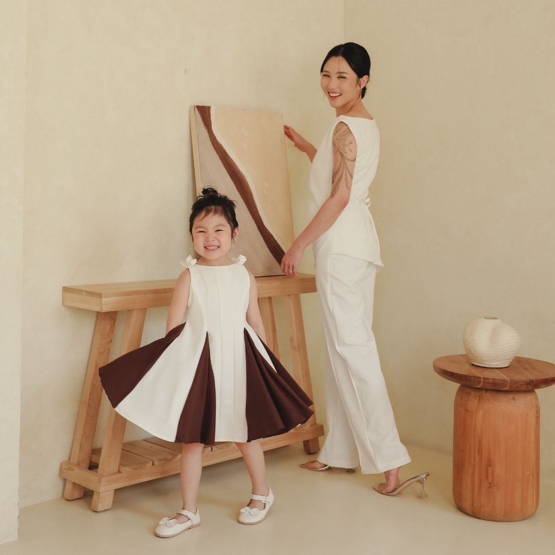 ZIEL x VERENA - Hayami Top Atasan Semiwool Premium Couple Mom & Girl