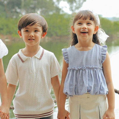 ZIEL KIDS - Kore Top Baju Anak Perempuan Atasan Cotton Premium