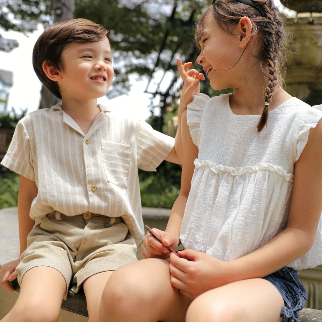 ZIEL KIDS - Kore Top Baju Anak Perempuan Atasan Cotton Premium