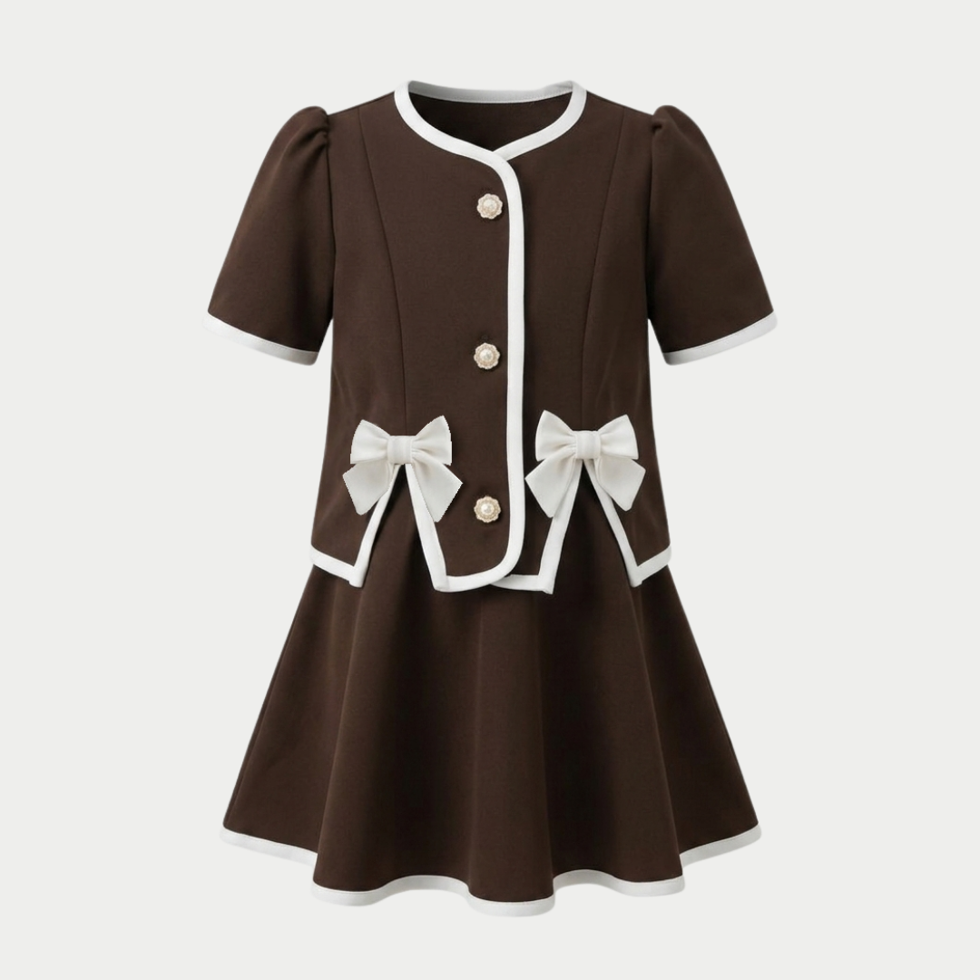 ZIEL KIDS - Melia Set Baju Anak Perempuan Setelan Atas Bawah Semiwool Premium