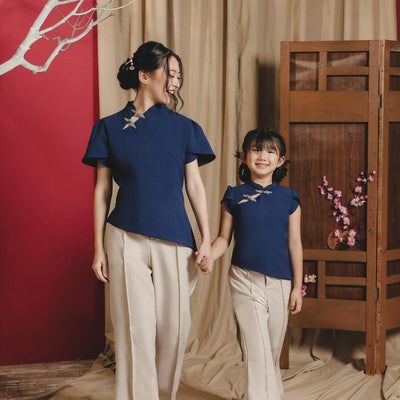 ⁠ZIEL KIDS - Nuo Set | CNY 2026 | Setelan Cheongsam Qipao Semiwool Premium | Couple Mom & Girl