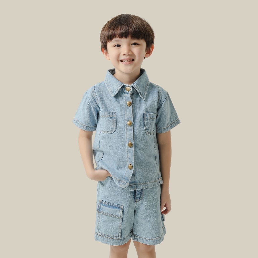 ZIEL x VERENA - Shinobu Pants Celana Anak Laki - Laki Denim Premium
