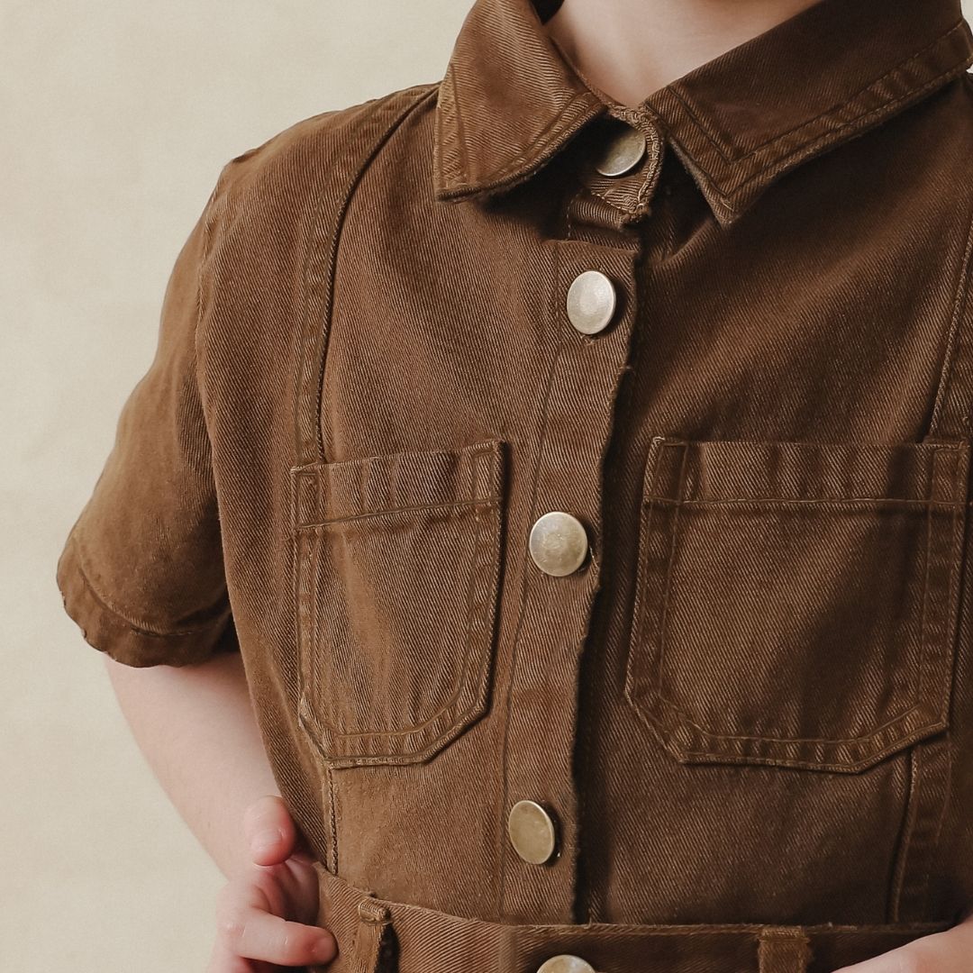 ZIEL x VERENA - Shinobu Top Atasan Denim Premium Couple Mom & Kids