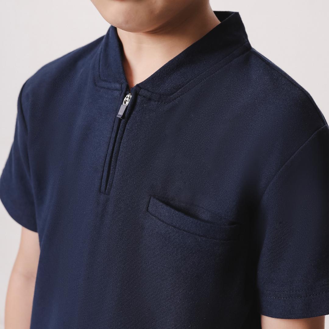 ⁠ZIEL KIDS - Taeho Top | CNY 2026 | Atasan Cheongsam Qipao Cotton Premium | Couple Dad & Boy