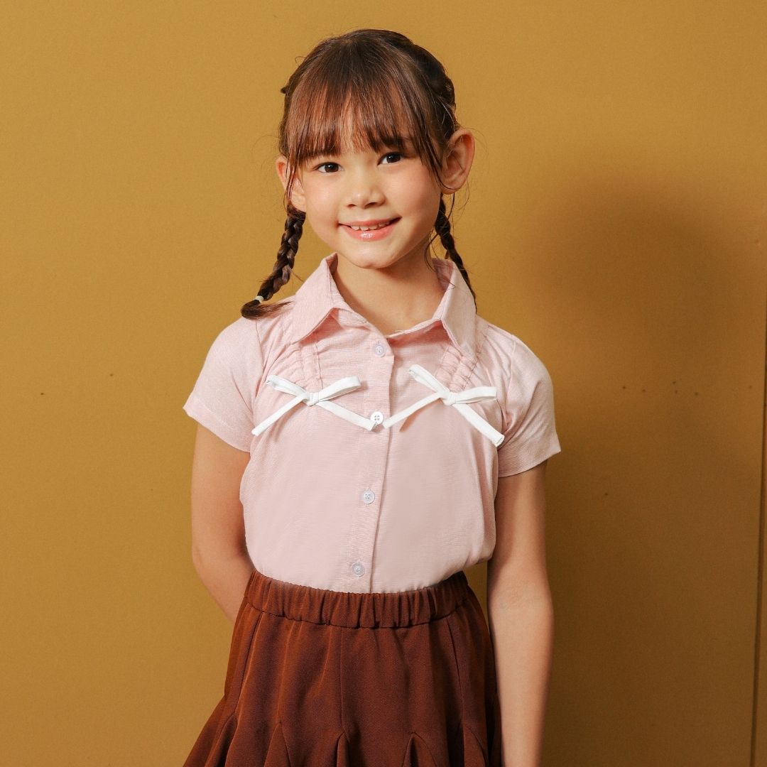 ZIEL KIDS - Vania Top Baju Anak Perempuan Atasan Cotton Premium