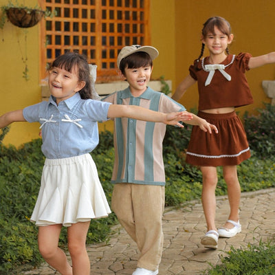 ZIEL KIDS - Vania Top Baju Anak Perempuan Atasan Cotton Premium