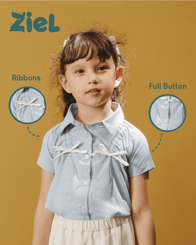 ZIEL KIDS - Vania Top Baju Anak Perempuan Atasan Cotton Premium