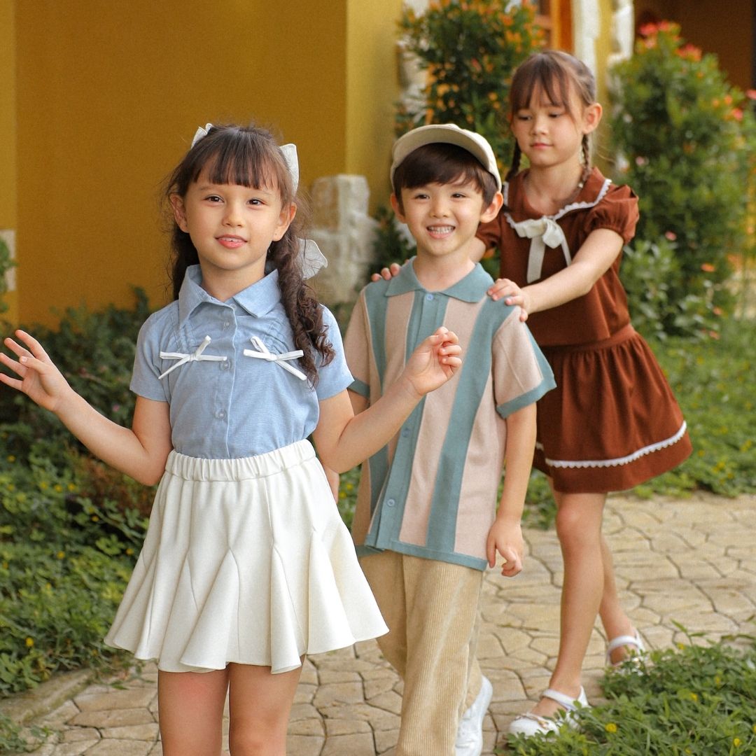 ZIEL KIDS - Vania Top Baju Anak Perempuan Atasan Cotton Premium