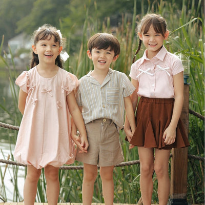 ZIEL KIDS - Vineta Dress Anak Perempuan Baju Terusan Knit Premium