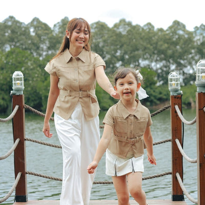 ZIEL KIDS - Zenya Top Baju Anak Perempuan Atasan Premium Girls & Mom