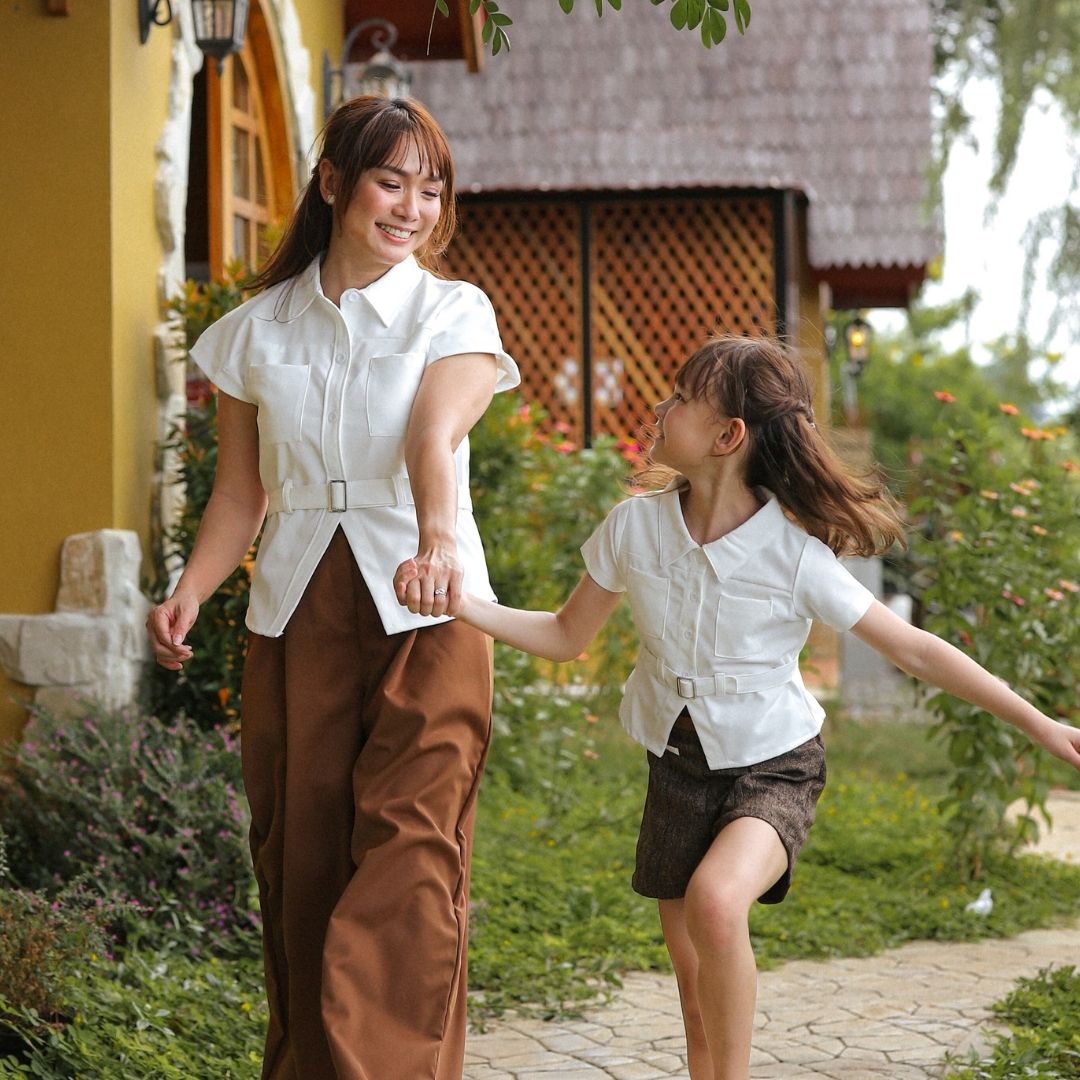 ZIEL KIDS - Zenya Top Baju Anak Perempuan Atasan Premium Girls & Mom