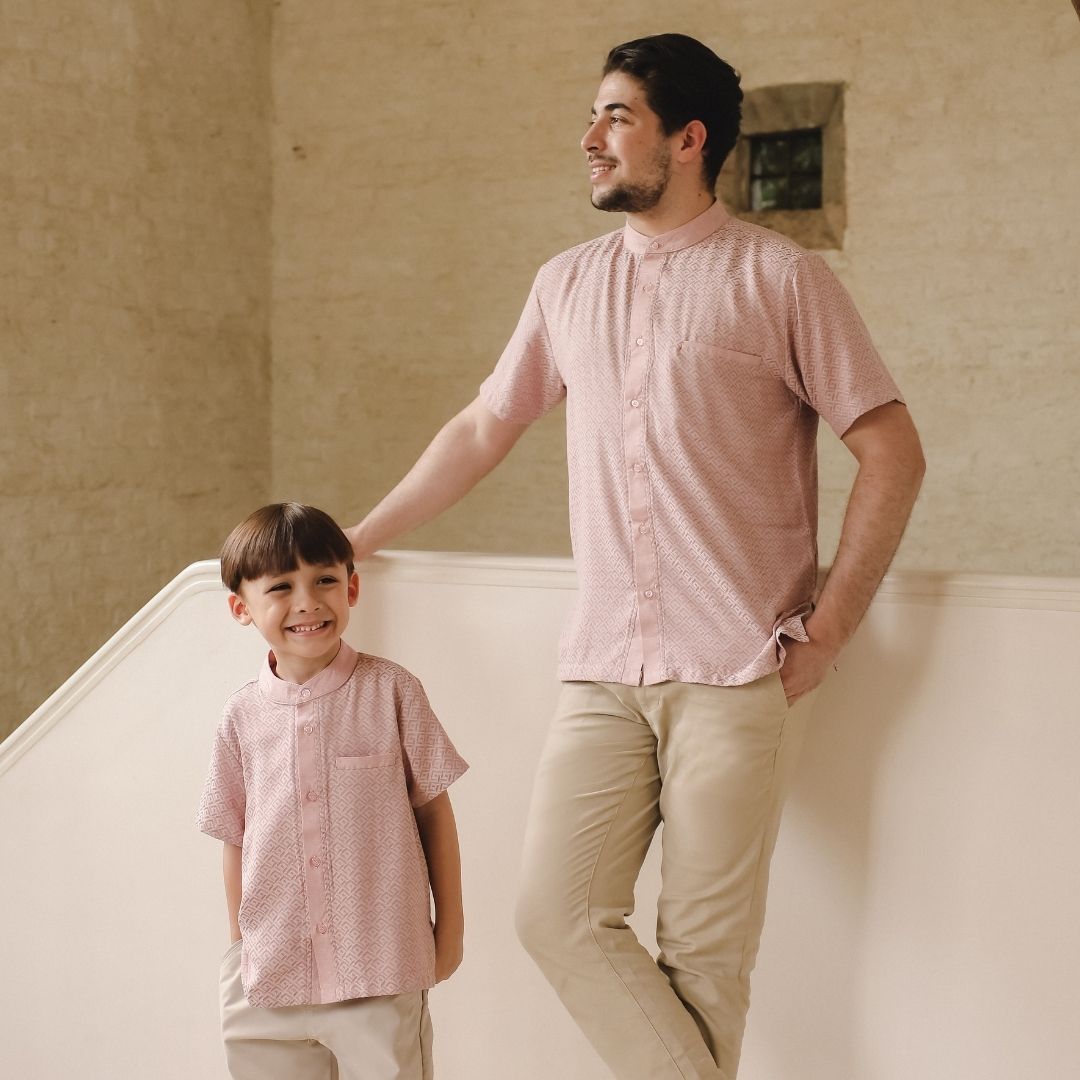 ZIEL KIDS - Arman Koko Raya Atasan Katun Premium Couple Dad & Boy