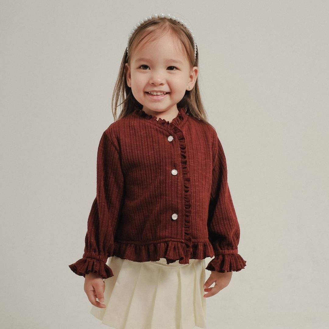 ZIEL KIDS - Litzy Top Baju Anak Perempuan Atasan Sweater Knit Premium
