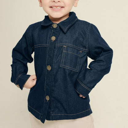 ZIEL KIDS - Elden Top Kemeja Anak Laki-Laki Jeans Premium