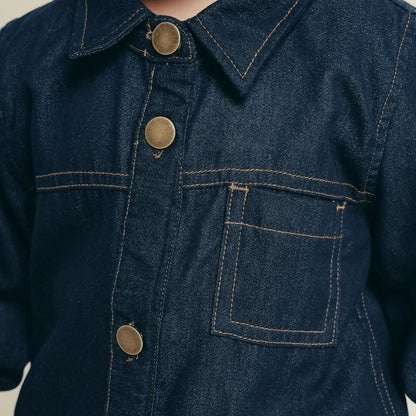 ZIEL KIDS - Elden Top Kemeja Anak Laki-Laki Jeans Premium